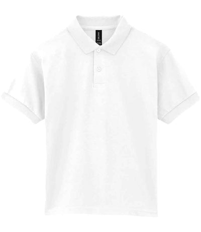 Gildan Kids DryBlend® Jersey Polo Shirt White