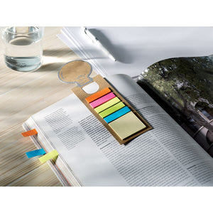 Bookmark with sticky memo pad