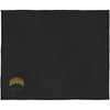 Branded Springwood soft fleece and sherpa plaid blanket