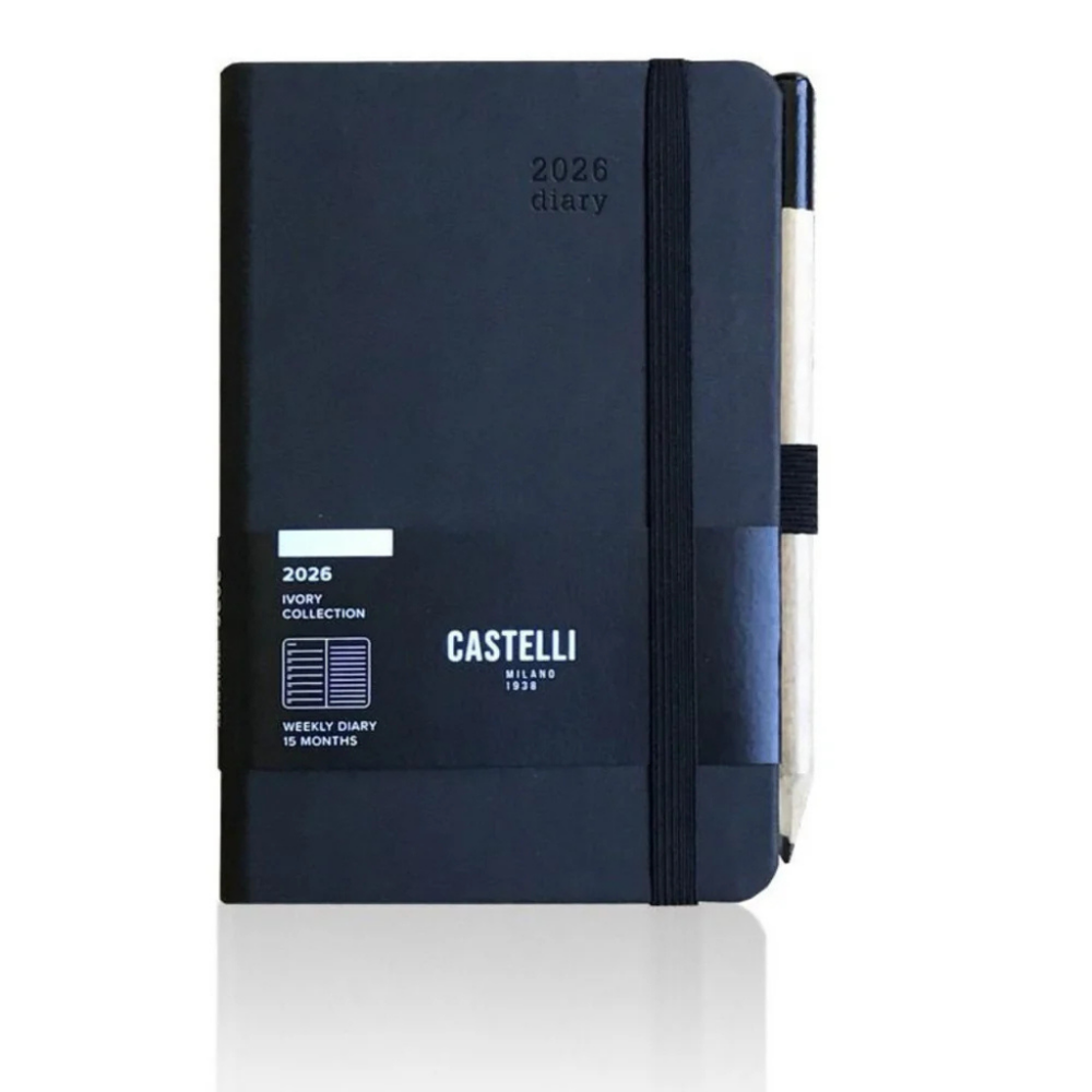 Branded Castelli Pocket Ivory Tucson Diary