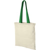 Branded Nevada 100 g/m² cotton tote bag coloured handles 7L