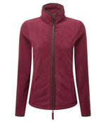 Premier Ladies Artisan Fleece Jacket Burgundy/Brown