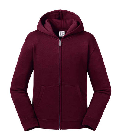 Russell Kids Authentic Zip Hooded Sweatshirt Burgundy