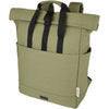 Branded Joey 15” GRS recycled canvas rolltop laptop backpack 15L