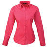 Premier Ladies Long Sleeve Poplin Blouse