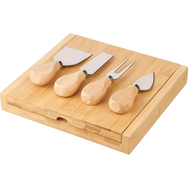 The Zea - Bamboo cheese board set (5pc)