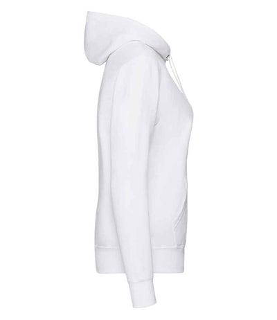 Fruit of the Loom Classic Lady Fit Hooded Sweatshirt White