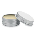 Branded Vegan lip balm in round tin