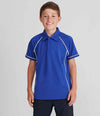 Finden and Hales Kids Performance Piped Polo Shirt