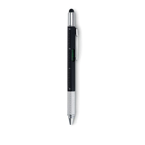 Spirit level pen with ruler