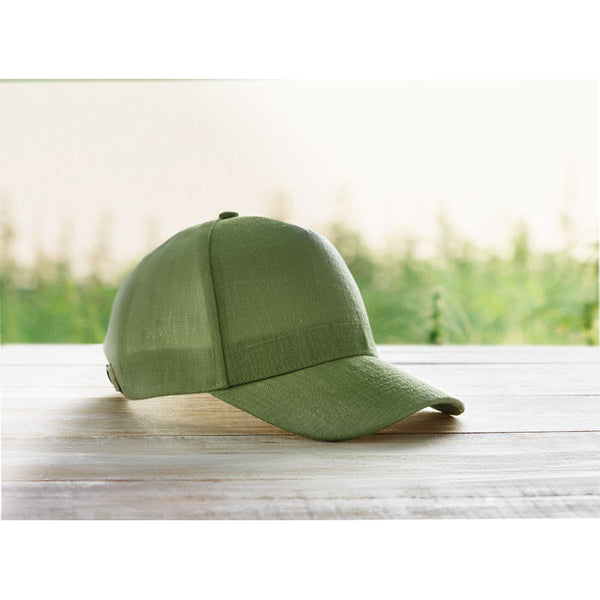 Hemp baseball cap 370 gr/m² Green