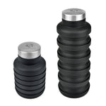 Branded Foldable silicone bottle 550ml collapsible bottle.