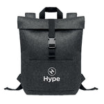 Branded RPET felt backpack