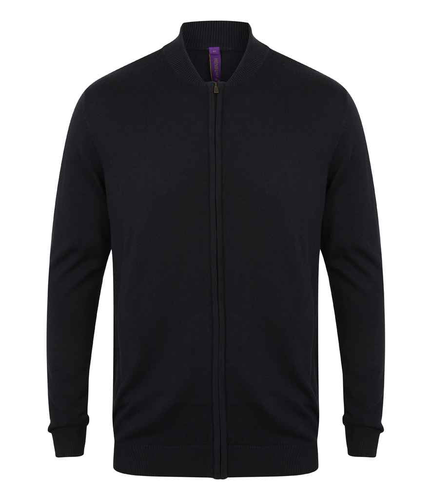 Branded Henbury Unisex Zip Through Cardigan