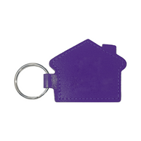 Real Leather House Shaped Keyfob