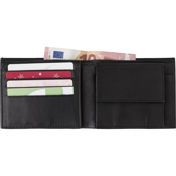 Branded Buxley Leather RFID credit card wallet