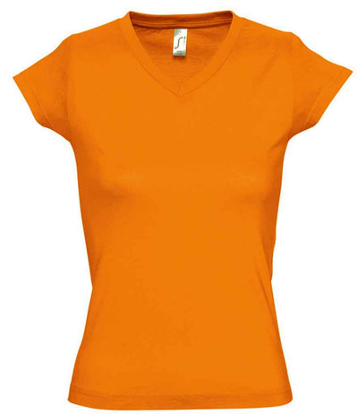 SOL'S Ladies Moon V Neck T-Shirt Orange