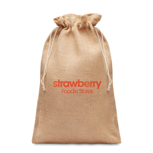 Large jute gift bag