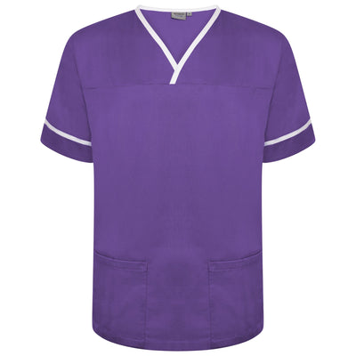 Branded Behrens Contrast Trim Smart Scrub Top