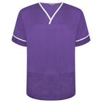 Behrens Contrast Trim Smart Scrub Top