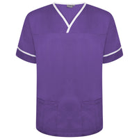 Behrens Contrast Trim Smart Scrub Top