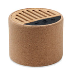 Branded Round cork wireless speaker