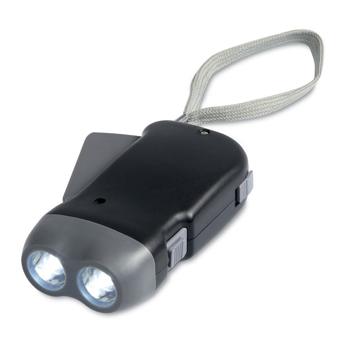 Branded 2 LED dynamo torch
