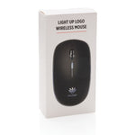 Branded Light up logo wireless mouse