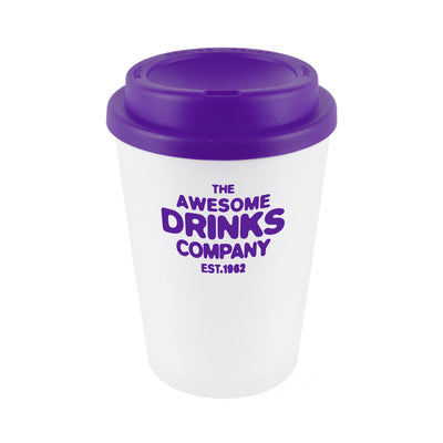 Branded Haddon 350ml double wall Frosted Translucent tumbler