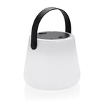 Branded SolarGlow RCS recycled plastic USB-rechargble outdoor light