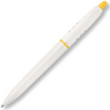 Printed S30 Pens in white with yellow accents on the top and ring