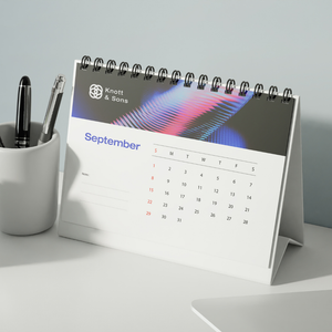 Branded A5 Desk Calendar