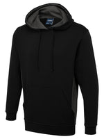 Branded Two Tone Hooded Sweatshirt