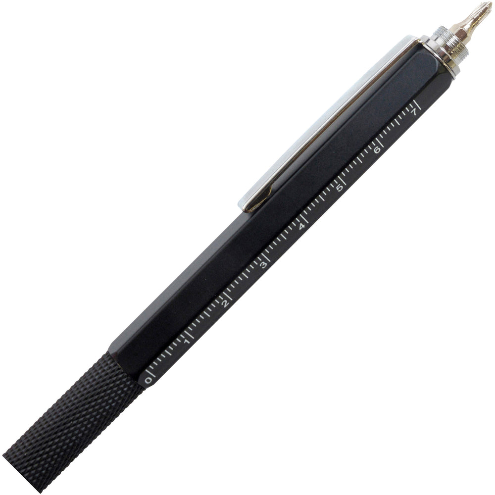 Branded SYSTEMO6 in 1 MULTI FUNCTION metal ball pen with chrome trim