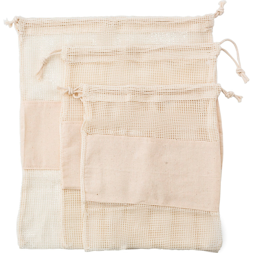 Branded Mincarlo Natural cotton mesh bags