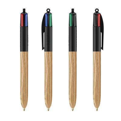 BIC® 4 Colours Wood Style