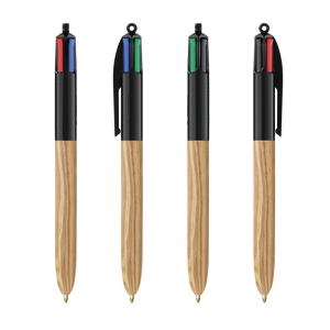 BIC® 4 Colours Wood Style