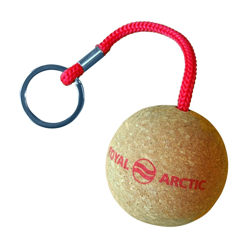 Branded Floating Cork Keyring (Round)