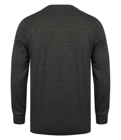 Henbury Lightweight Cotton Acrylic Crew Neck Sweater