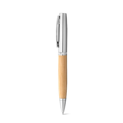 FUJI. Bamboo and metal ball pen with ABS case