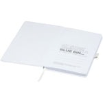 Branded Honua A5 recycled paper notebook with recycled PET cover