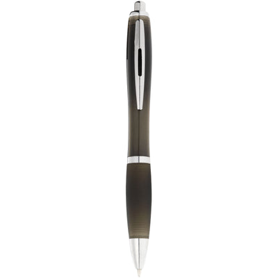 Nash ballpoint pen coloured barrel and black grip in black