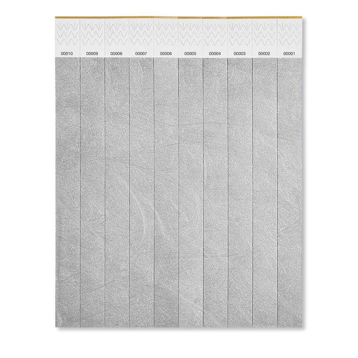 Branded One sheet of 10 wristbands