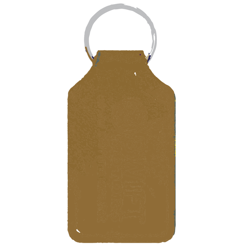 Branded Long Square Shaped Keyfob