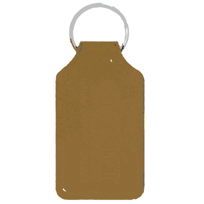 Branded Long Square Shaped Keyfob