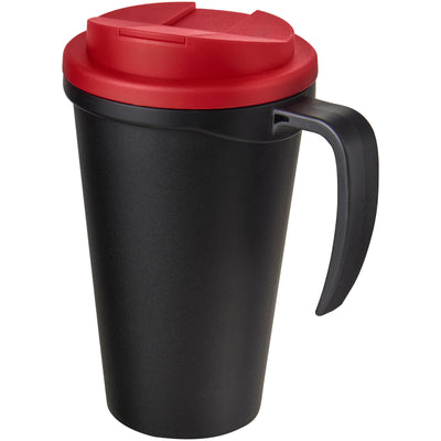 Branded Americano® Grande 350 ml mug with spill-proof lid
