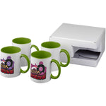 Ceramic sublimation mug 4-pieces gift set