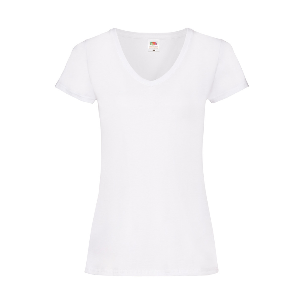 Fruit of the Loom Lady Fit Value V Neck T-Shirt