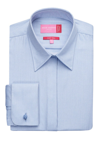 Branded Brook Taverner Villeta Blouse Cotton Herringbone