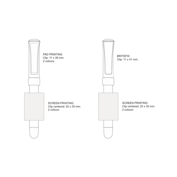 BIC® XS Finestyle White/Red